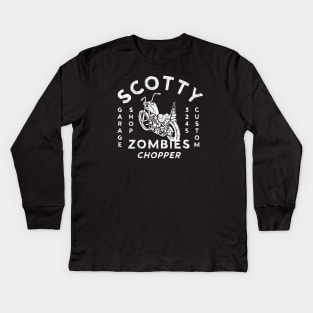 Scotty Zombies Chopper Kids Long Sleeve T-Shirt